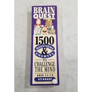 Brain Quest 1500 questions to challenge the Mind 6th grade ages 11-12 deck 2